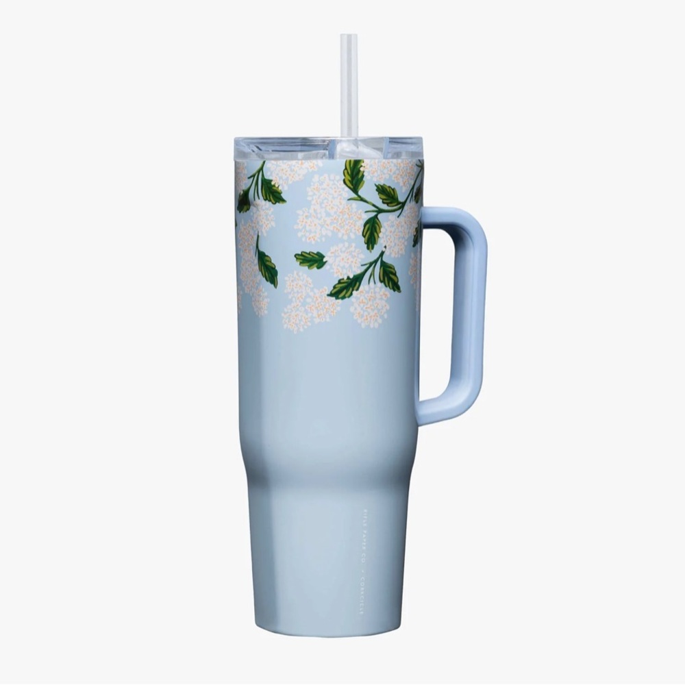 Rifle Paper Co x Corkcicle Hydrangea Cruiser Cup - 40oz
